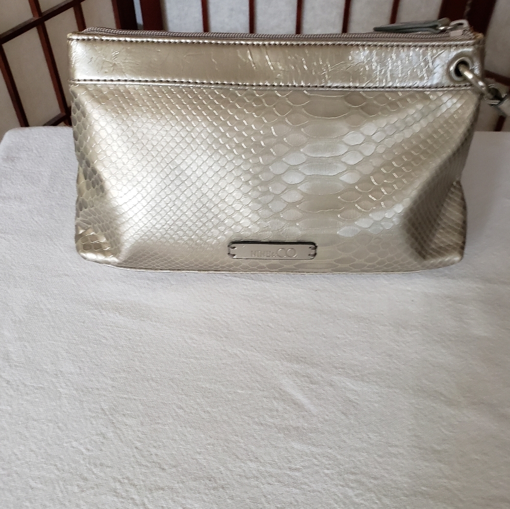 Vintage Elegant Silver Clutch Bag